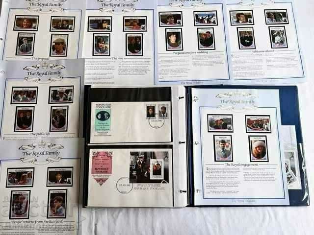 Commonwealth Stamp Collection 1986 Royal Wedding Sarah Ferguson - 5