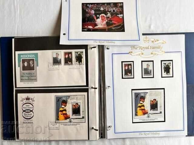 Commonwealth Stamp Collection 1986 Royal Wedding Sarah Ferguson - 6