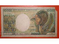 Banknote 10000 francs Gabon