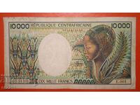 Banknote 10000 francs Central African Republic