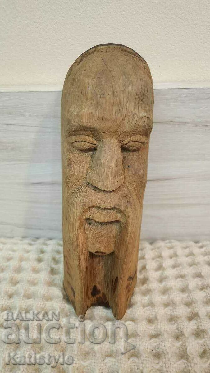 A wooden figure
