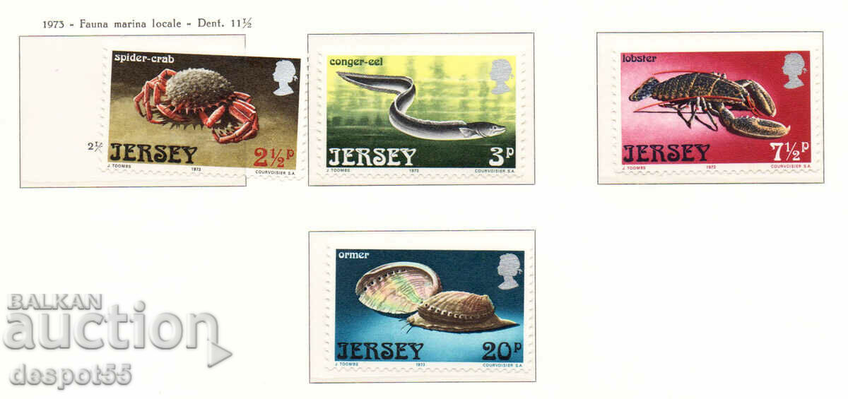1973. Jersey. Marine life.