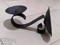 Wrought iron couple electric lamp stand