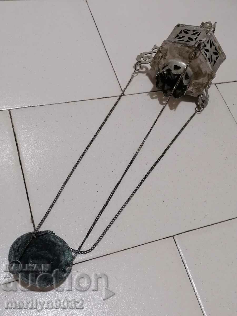 Παλαιό εικονίδιο λαμπτήρα, θρησκεία, σταυρός του Ιησού με τιμή € 38.76 | 75.81 BGN