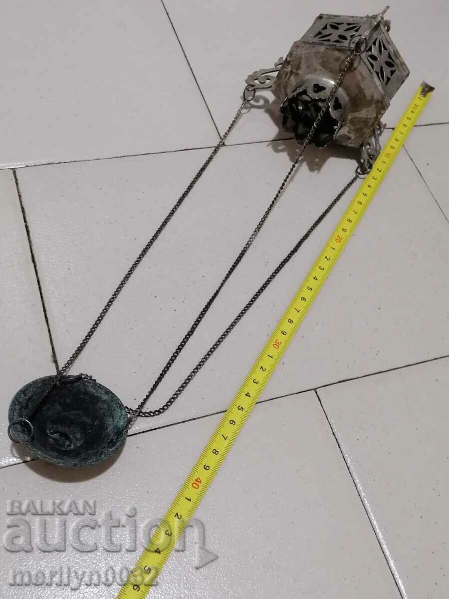 Παλαιό εικονίδιο λαμπτήρα, θρησκεία, σταυρός του Ιησού - 7