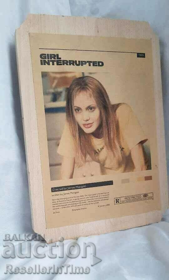 Wooden decorative board Girl,interrupted / Crazy years