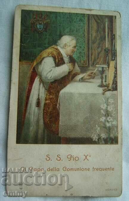Κάρτα προσευχής του Πάπα Πίου Χ