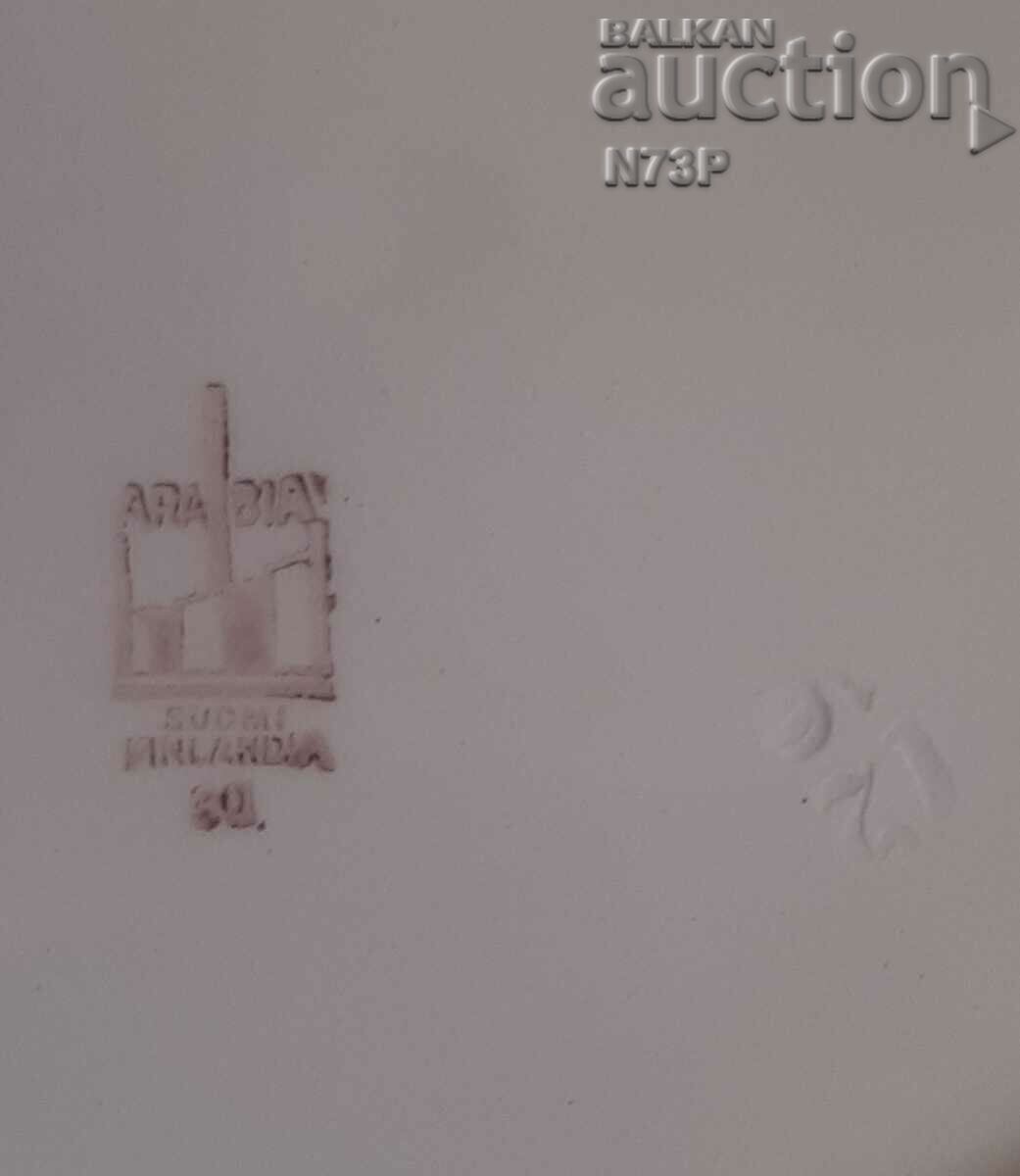 PLATĂ VECHE DE PORȚELAN...ARABIA.. MADE IN FINLANDIA. - 5