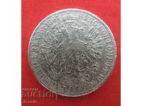1 флорин 1861 г. Австрия сребро