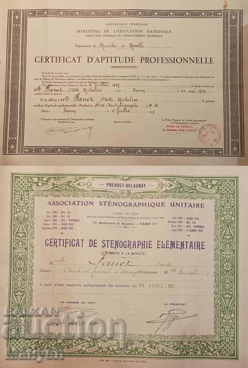 Auction Old documents - diplomas, certificates, diplomas for medals. Auction Old documents - diplomas, certificates, diplomas for medals.