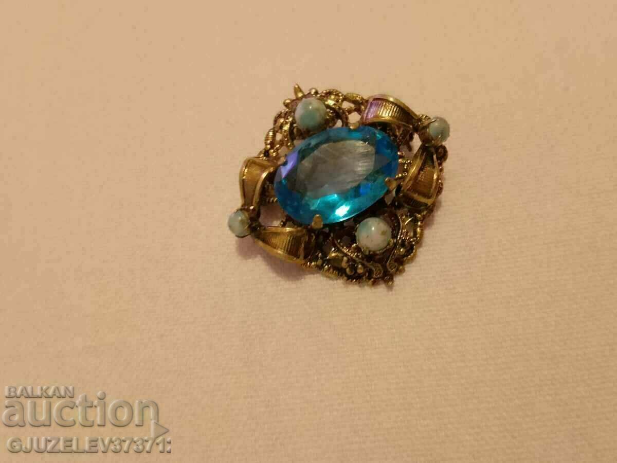 Auction Vintage Bohemia brooch Auction Vintage Bohemia brooch