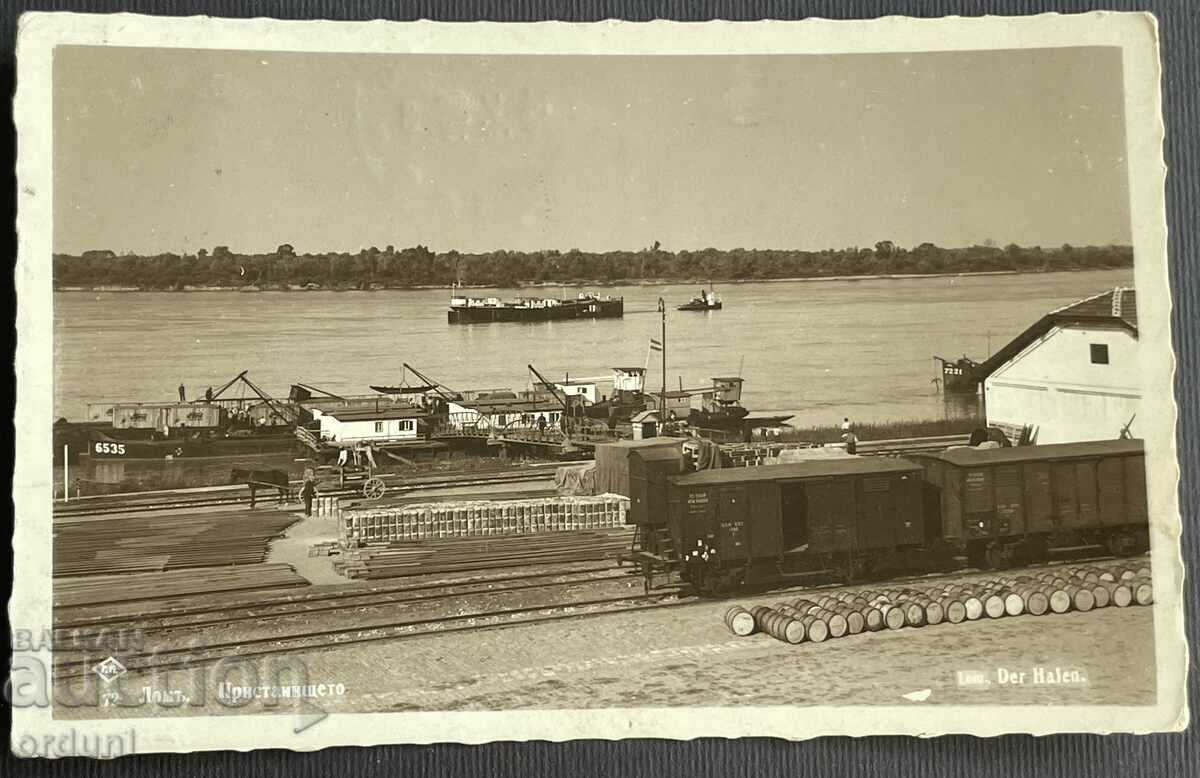 3751 Царство България Дунав пристанище град Лом 1938г Пасков