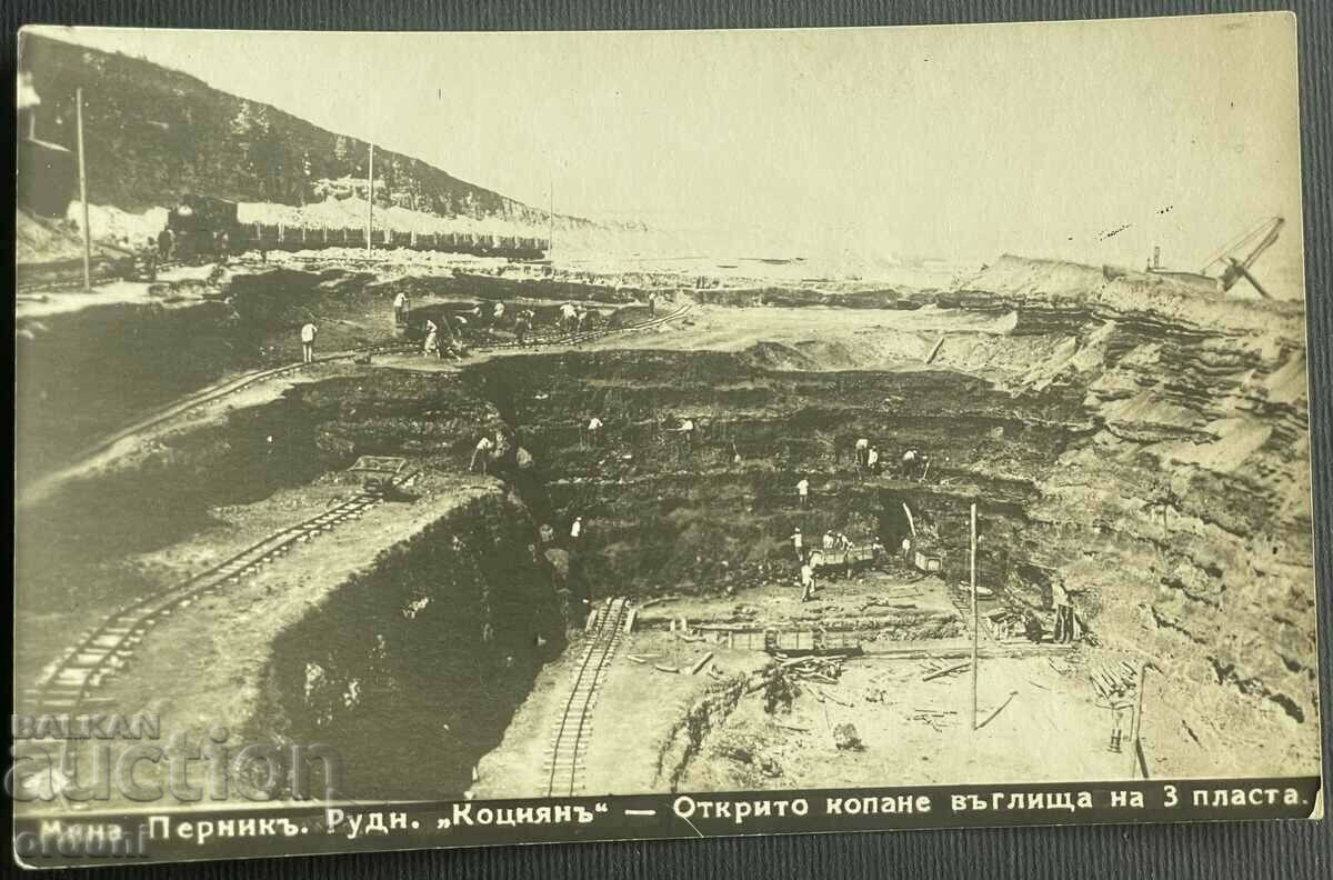 3755 Βασίλειο της Βουλγαρίας Ορυχείο Pernik Kutsian ανοιχτή εξόρυξη 1929.