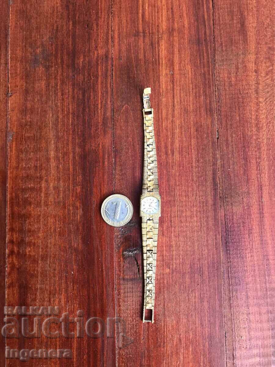 "CHAIKA" CLOCK "CHAIKA" GOLD PLATES NOT WORKING with price 29.00 BGN | € 14.83