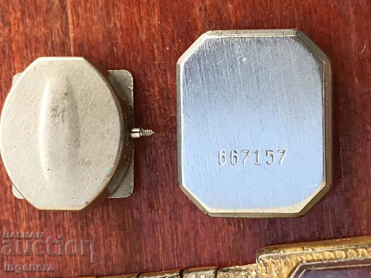 "CHAIKA" CLOCK "CHAIKA" GOLD PLATES NOT WORKING - 5