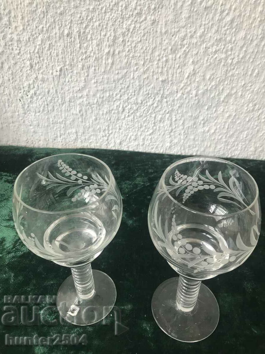 Чаши-19 см,гравирани