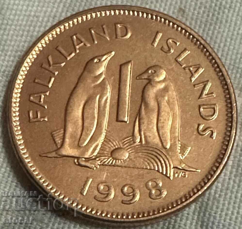 1 цент Фолклендски острови 1998