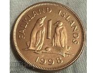 1 cent Insulele Falkland 1998