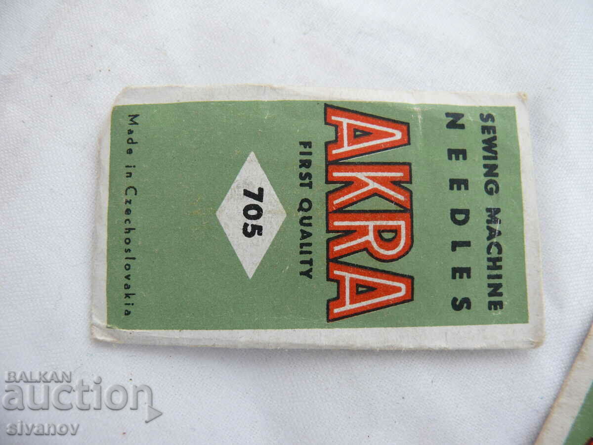 Vintage AKRA #1857 Sewing Machine Needles with price 5.99 BGN | € 3.06 Vintage AKRA #1857 Sewing Machine Needles with price 5.99 BGN | € 3.06