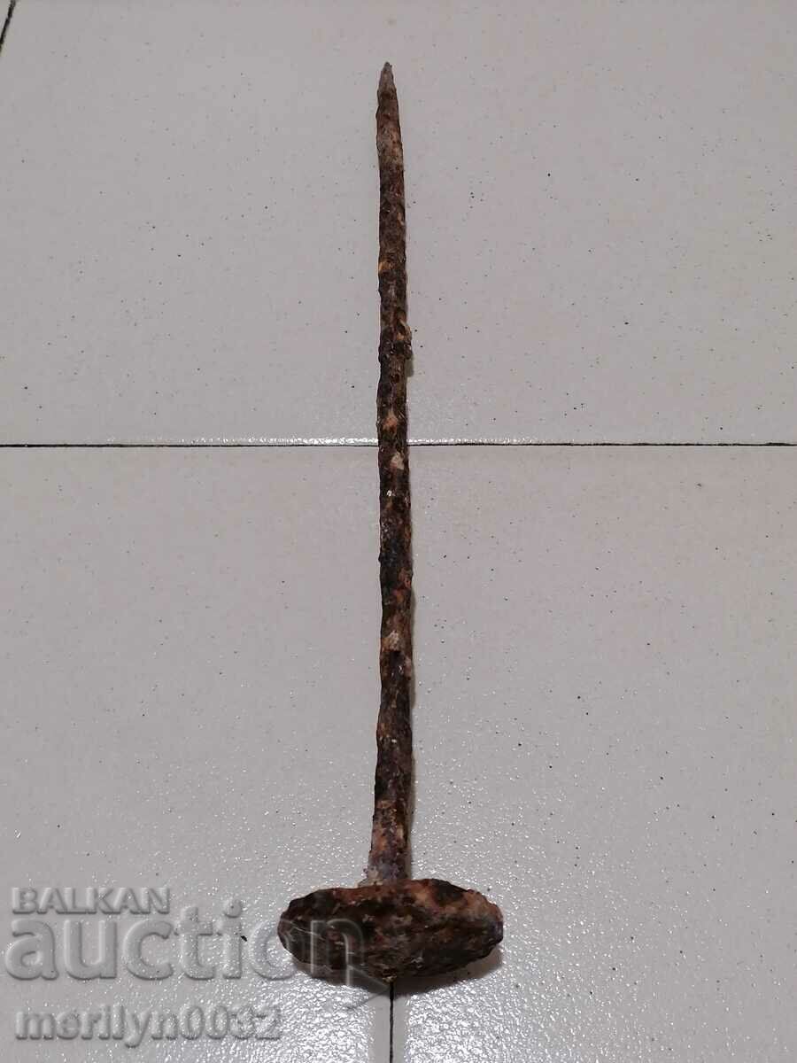 Old huge nail, wrought iron with price 39.00 BGN | € 19.94 Old huge nail, wrought iron with price 39.00 BGN | € 19.94