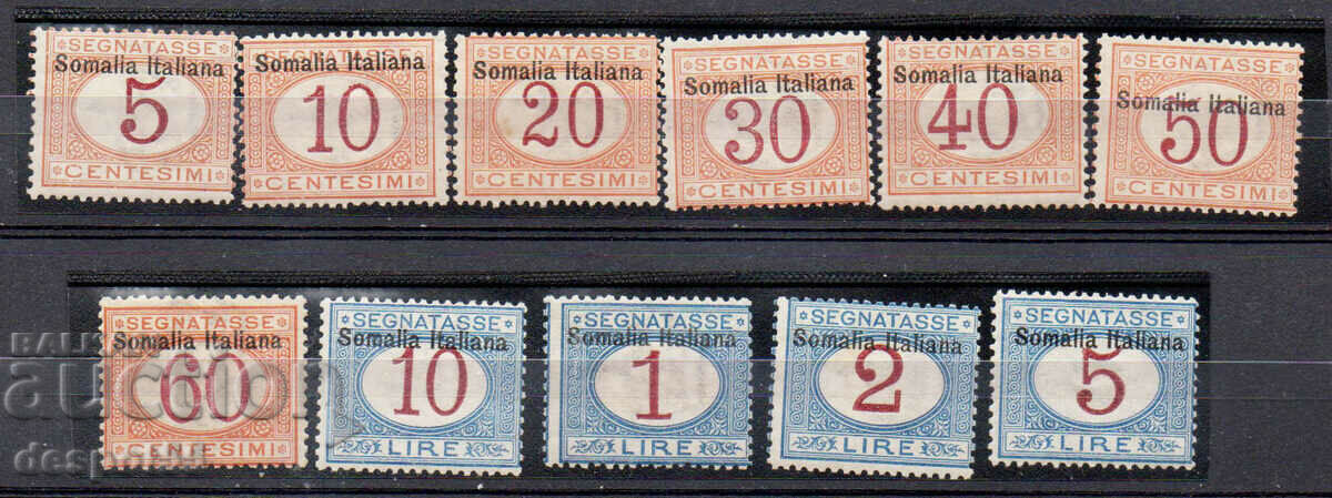 1909. Ιταλική Σομαλιλάνδη. Ταχυδρομείο έξοδα πληρωτέα σε ένσημα.