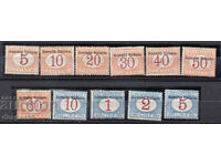 1909. Somaliland italian. Poștă cheltuieli plătibile în timbre.