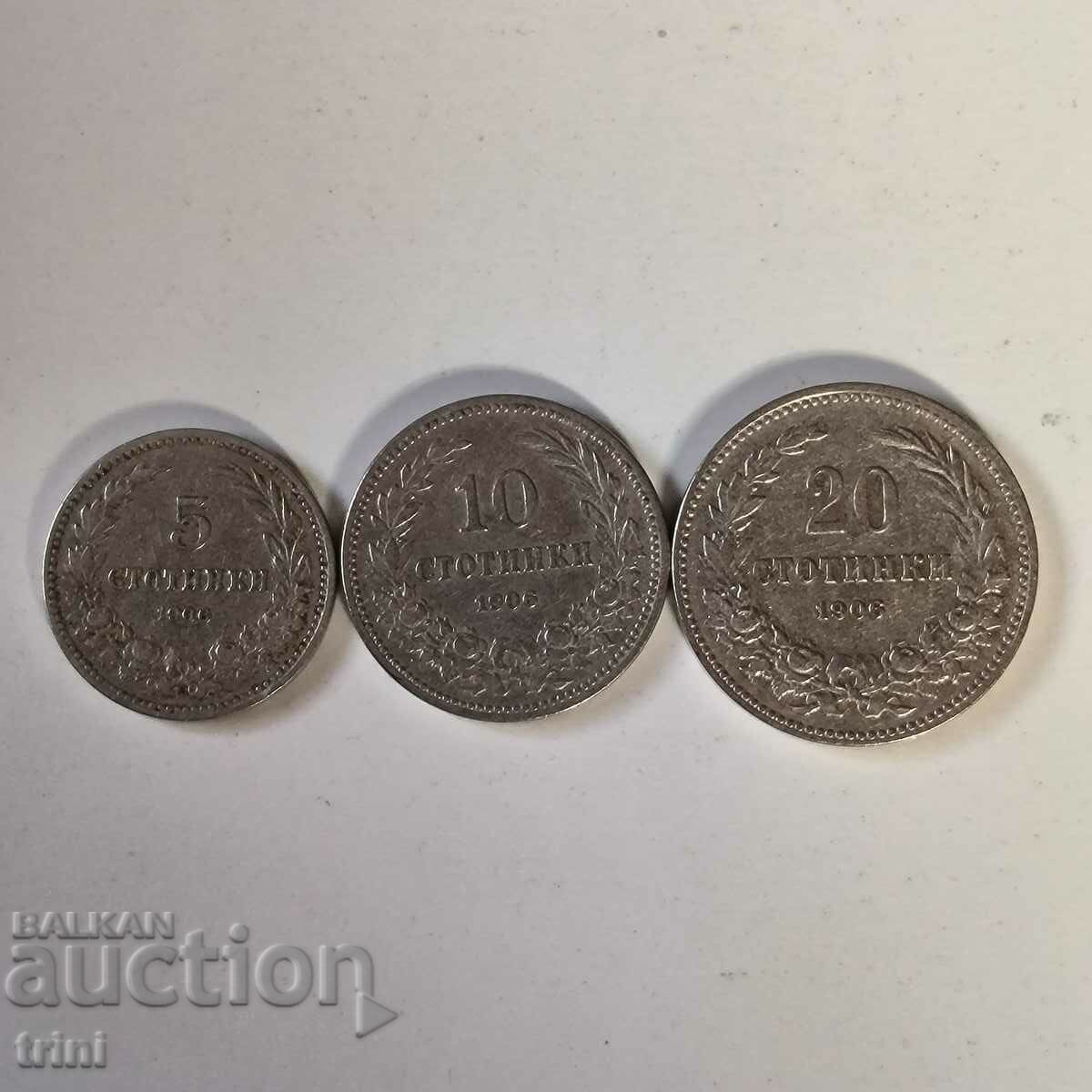 5, 10 and 20 cents 1906 year b68