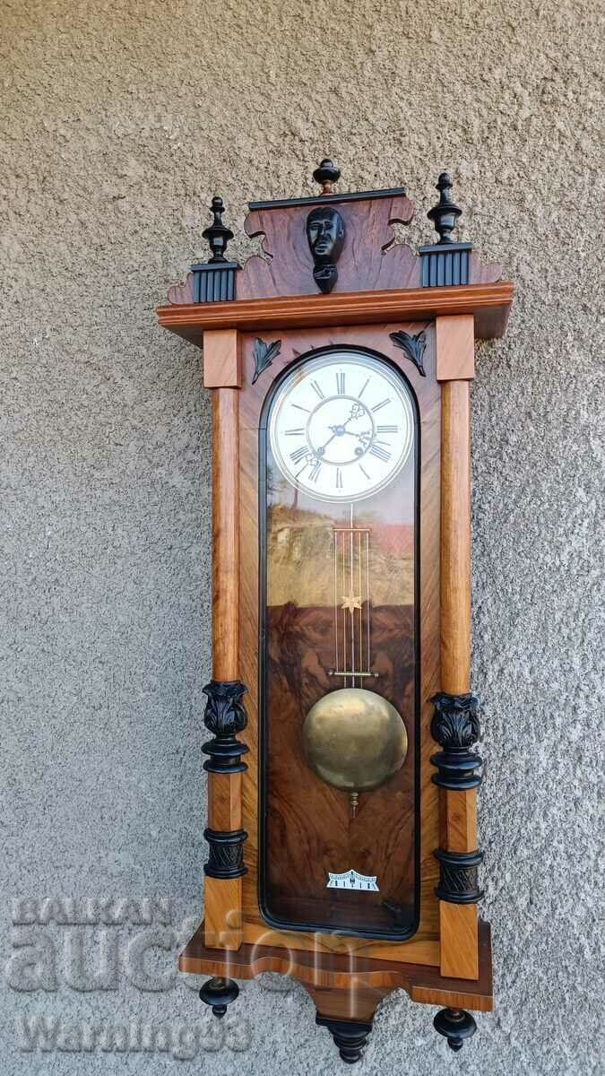 Auction Large wall clock - Carl Werner - Antique - 1900 Auction Large wall clock - Carl Werner - Antique - 1900