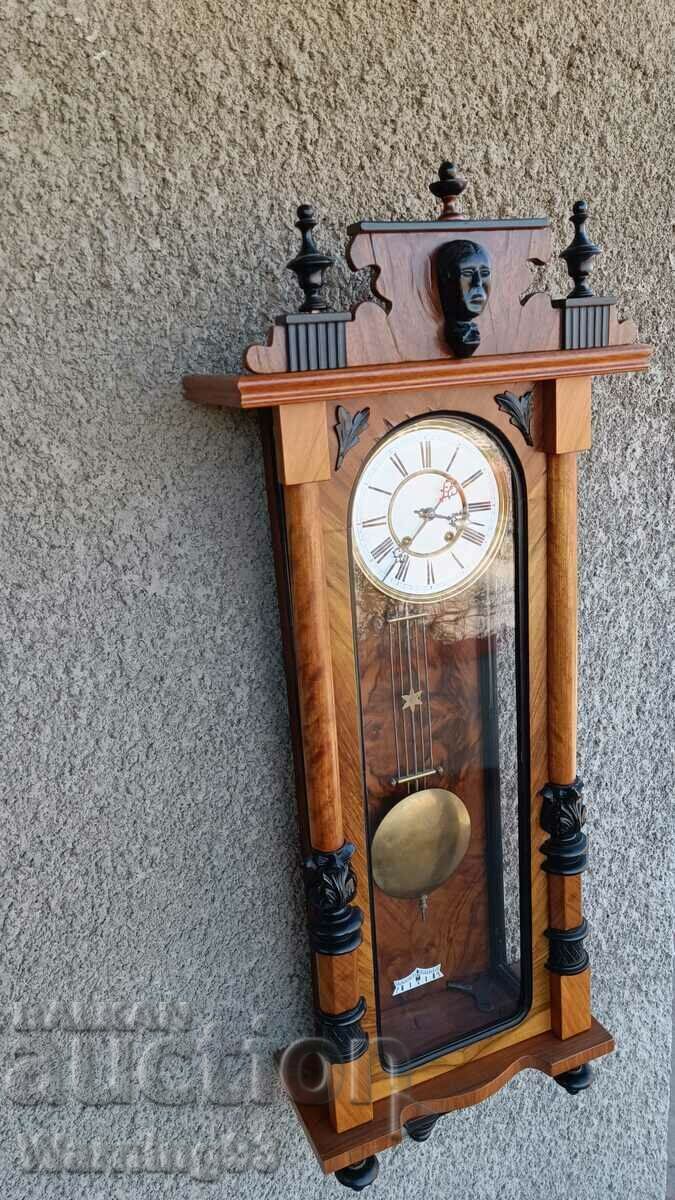 Delivery of Large wall clock - Carl Werner - Antique - 1900 Delivery of Large wall clock - Carl Werner - Antique - 1900