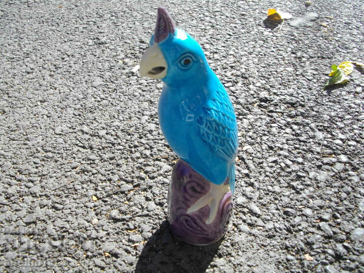 OLD PORCELAIN PARROT
