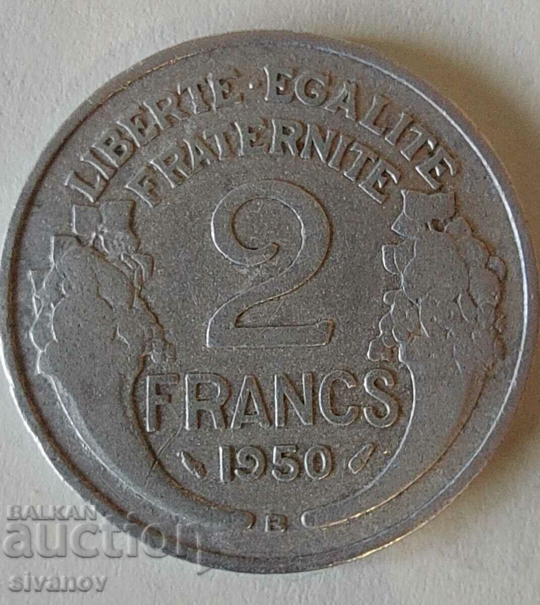Auction France 2 Francs 1950 In #1886 Auction France 2 Francs 1950 In #1886