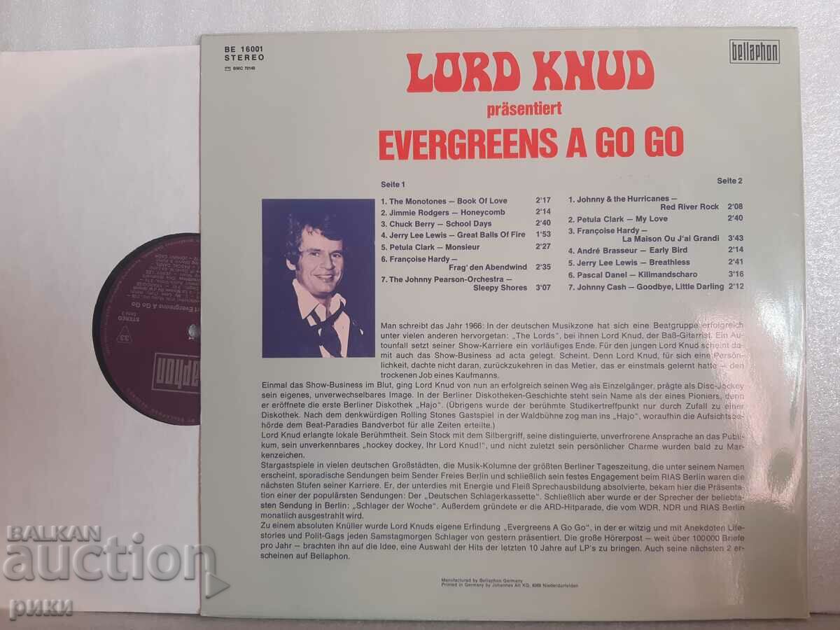 Lord Knud Präsentiert Evergreens A Go Go με τιμή 15.00 BGN | € 7.67 Lord Knud Präsentiert Evergreens A Go Go με τιμή 15.00 BGN | € 7.67