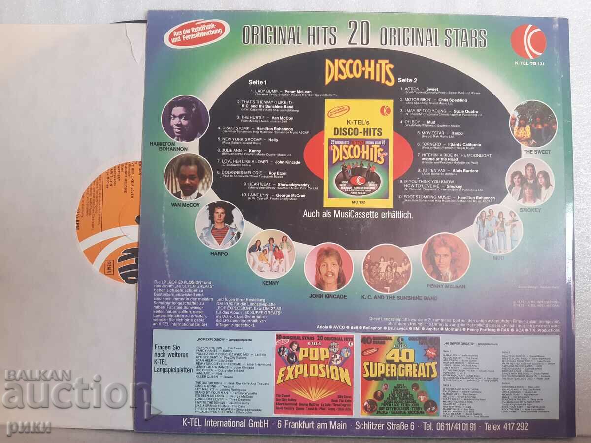 Disco-hituri 20 de stele originale 20 de hituri originale 1975 cu preț 26.00 BGN | € 13.29
