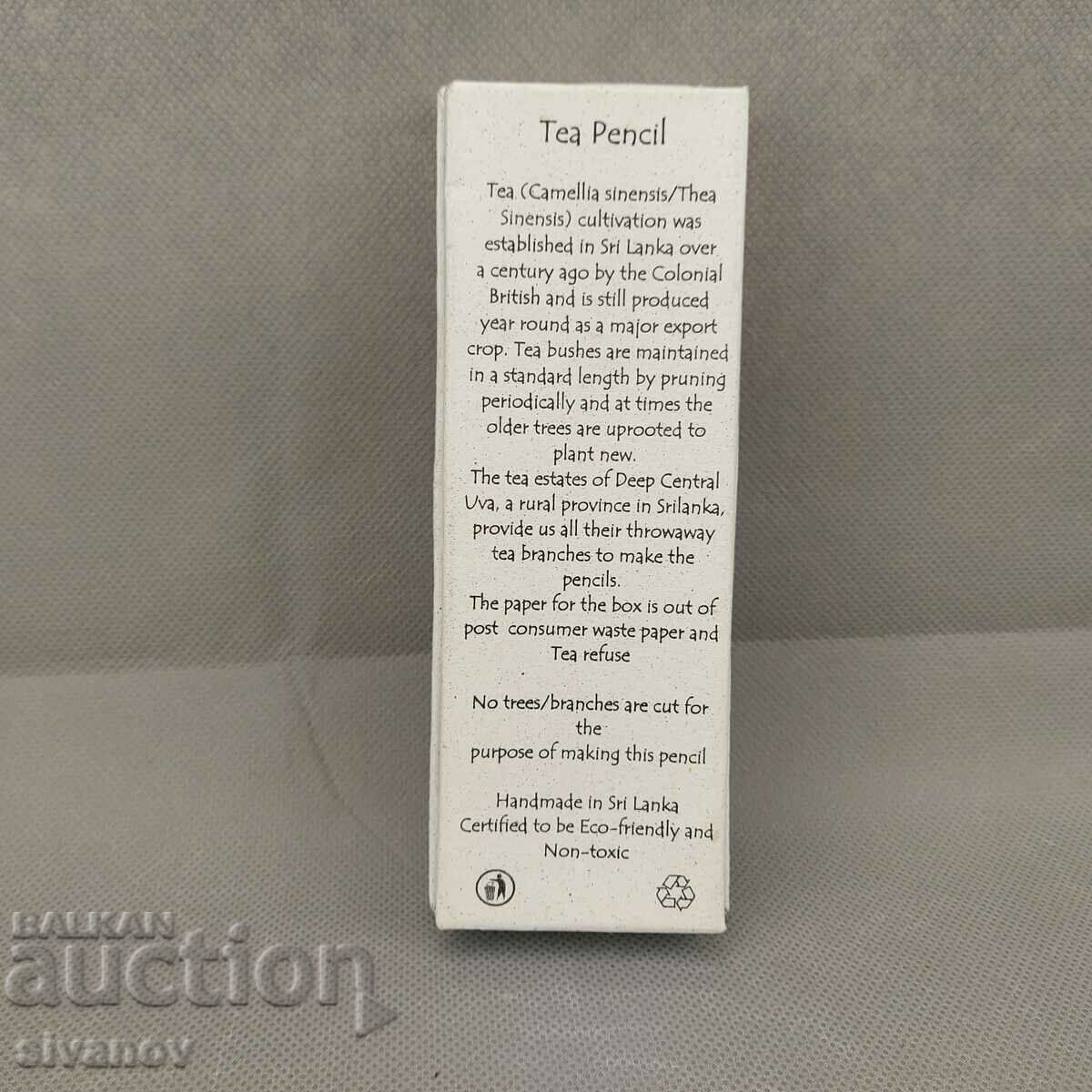 Auction Tea Stick Promotional Pencil Set #1956 Auction Tea Stick Promotional Pencil Set #1956