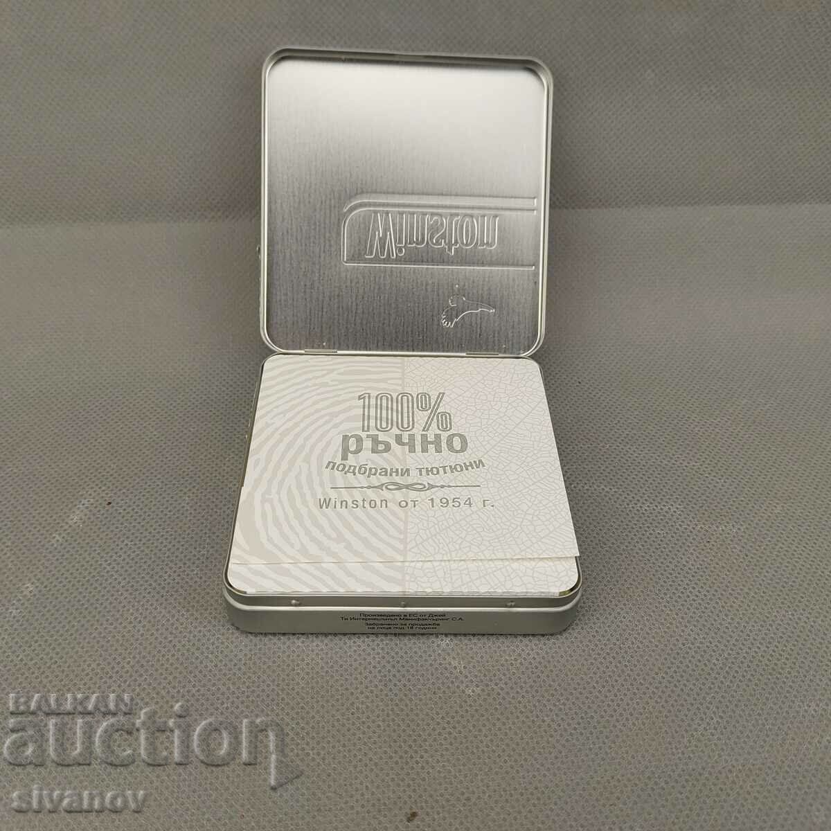 Limited Edition Winston Cigarette Metal Snuff Box #1960 with price 9.99 BGN | € 5.11 Limited Edition Winston Cigarette Metal Snuff Box #1960 with price 9.99 BGN | € 5.11