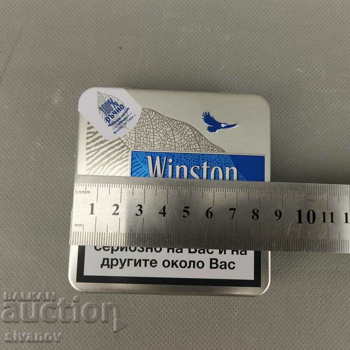 Limited Edition Winston Cigarette Metal Snuff Box #1960 - 5 Limited Edition Winston Cigarette Metal Snuff Box #1960 - 5