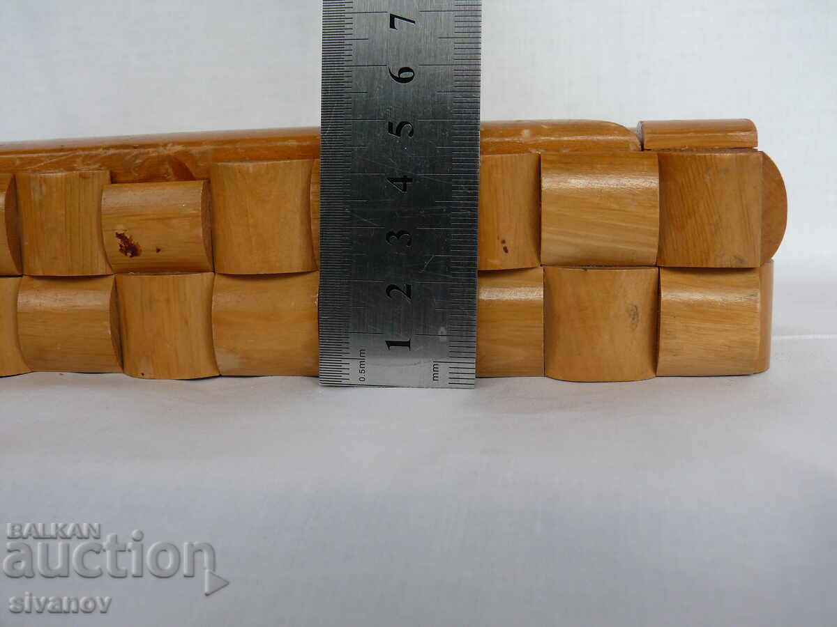 Interesting old wooden jewelry box #1969 - 7 Interesting old wooden jewelry box #1969 - 7