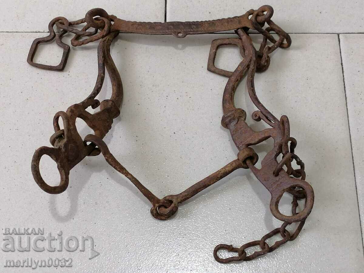Ottoman Hand Wrought Bridle Wrought Iron Cavalry Bridle - 5 Ottoman Hand Wrought Bridle Wrought Iron Cavalry Bridle - 5