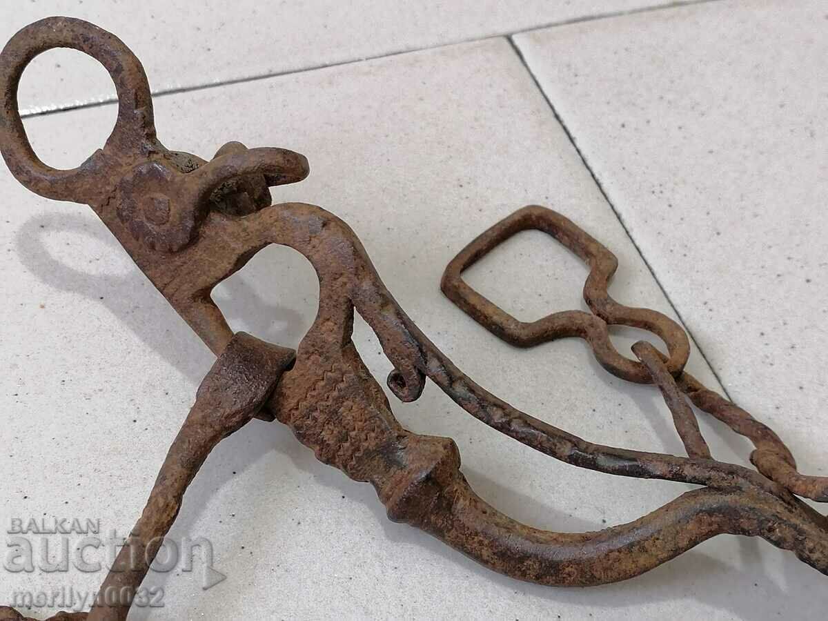 Ottoman Hand Wrought Bridle Wrought Iron Cavalry Bridle - 6 Ottoman Hand Wrought Bridle Wrought Iron Cavalry Bridle - 6