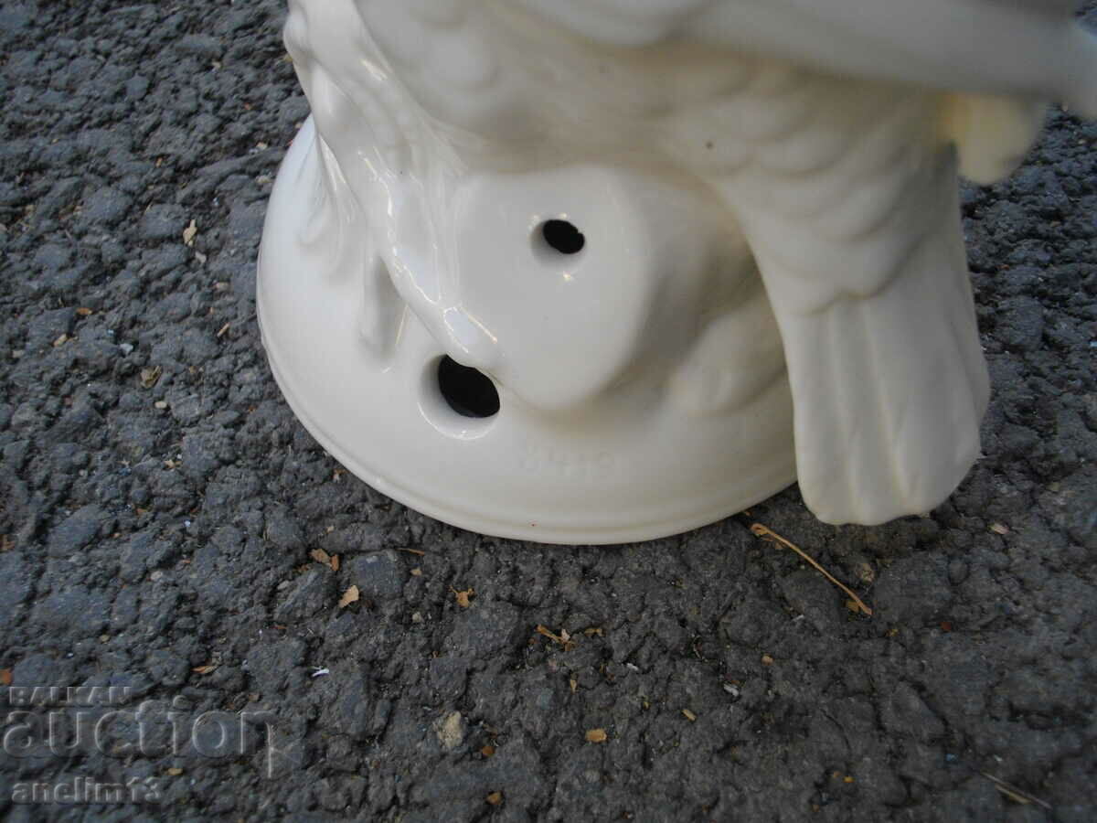 OLD PORCELAIN NIGHT LAMP PARROT BODY - 6 OLD PORCELAIN NIGHT LAMP PARROT BODY - 6