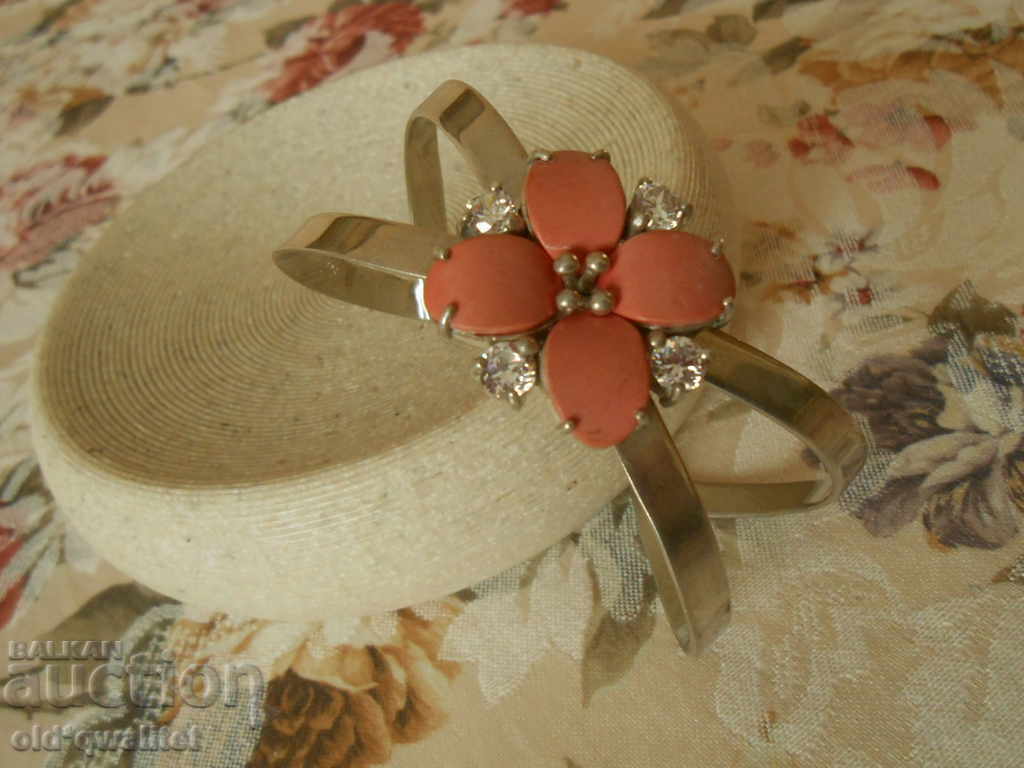 Auction SILVER BRACELET, with interesting accents, 925 SILVER Auction SILVER BRACELET, with interesting accents, 925 SILVER