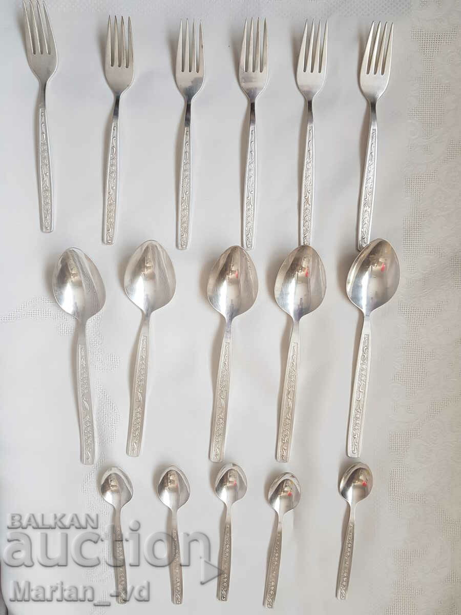 Auction Russian silver plated cutlery Auction Russian silver plated cutlery