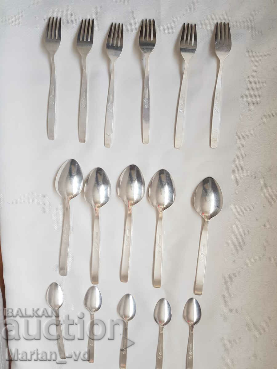 Russian silver plated cutlery - 7 Russian silver plated cutlery - 7