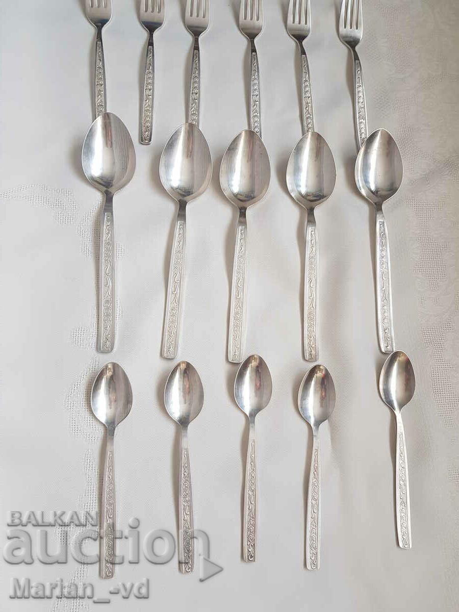 Russian silver plated cutlery