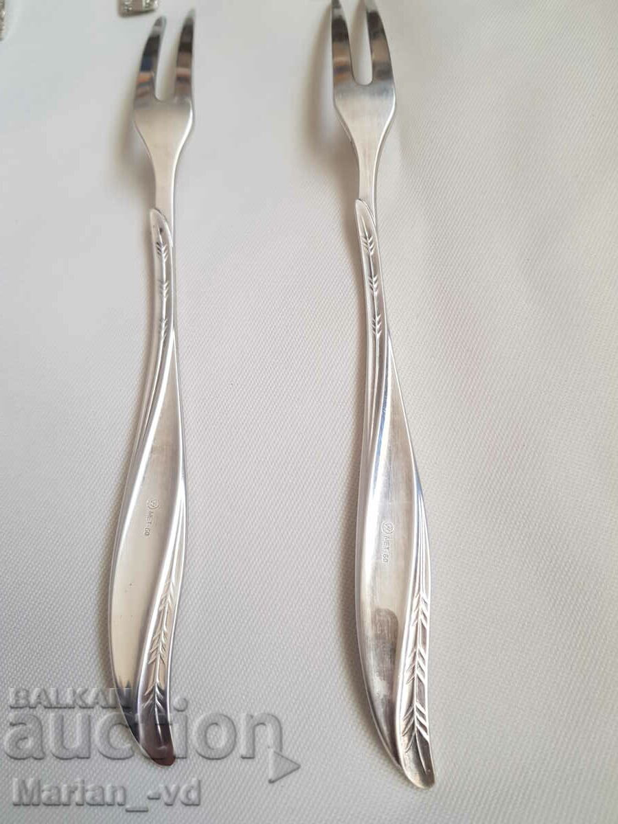 Ρωσικά επάργυρα μαχαιροπίρουνα - 6 Ρωσικά επάργυρα μαχαιροπίρουνα - 6