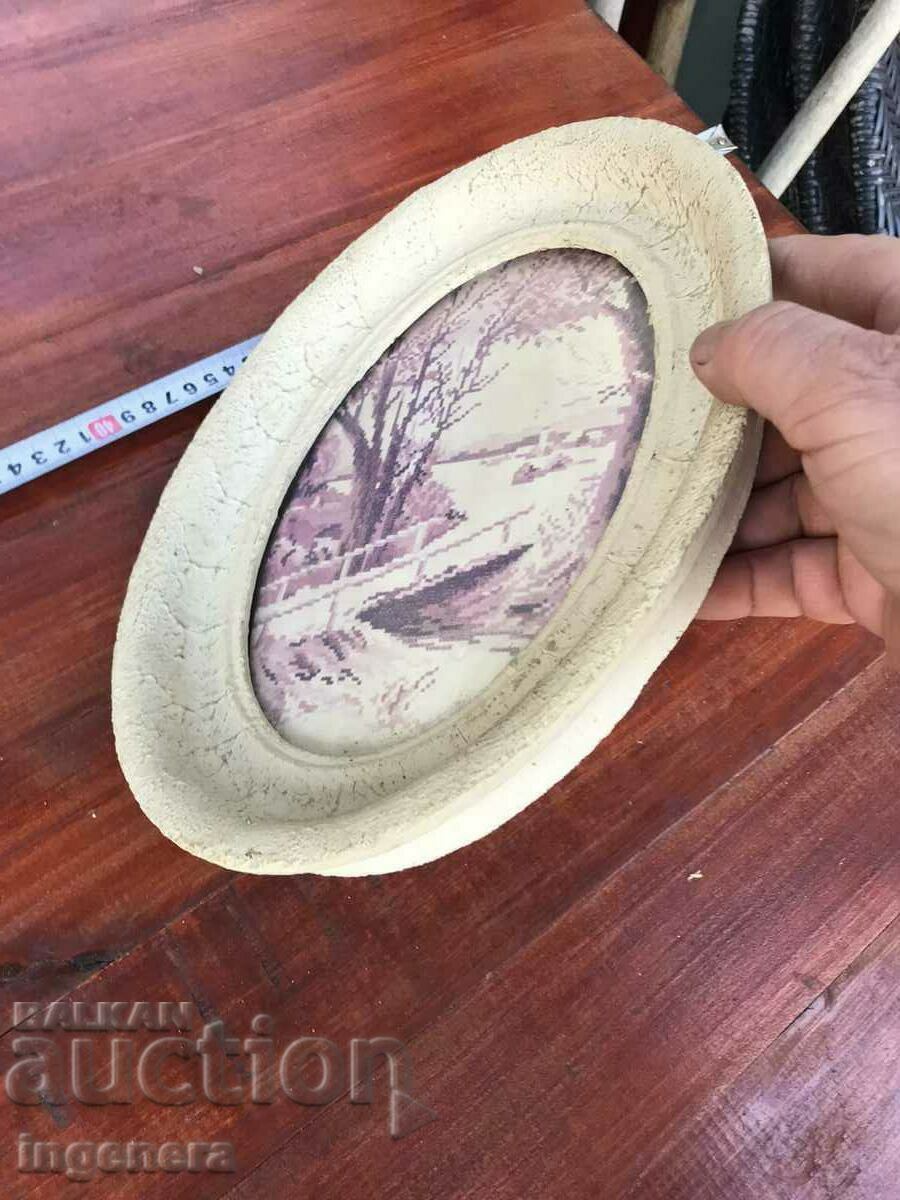 TAPESTRY EARLY SOCIETY PHOTOGRAPH WOOD FRAME LABEL - 6 TAPESTRY EARLY SOCIETY PHOTOGRAPH WOOD FRAME LABEL - 6