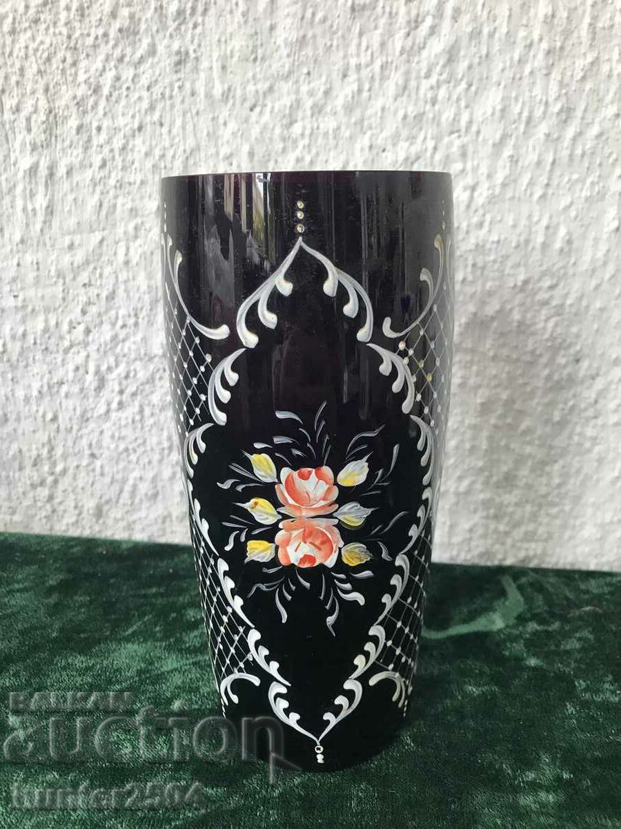 Vase-20/8.5 cm, painted, USSR