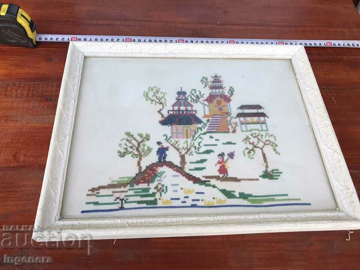 Delivery of EARLY SOCIETY TAPESTRY SEWED PANEL WOOD FRAME Delivery of EARLY SOCIETY TAPESTRY SEWED PANEL WOOD FRAME