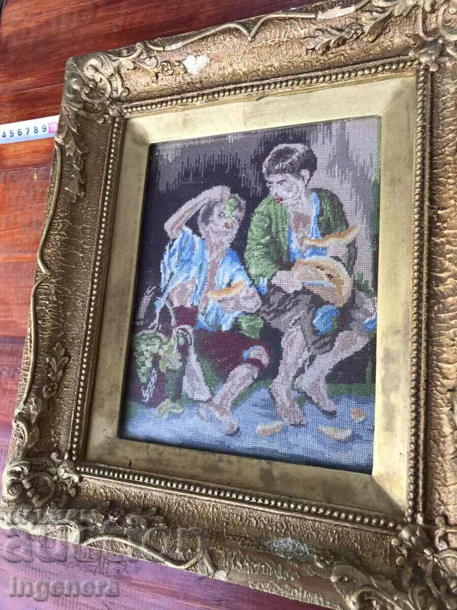 Delivery of EARLY SOCIETY TAPESTRY SEWED PANEL WOOD FRAME Delivery of EARLY SOCIETY TAPESTRY SEWED PANEL WOOD FRAME