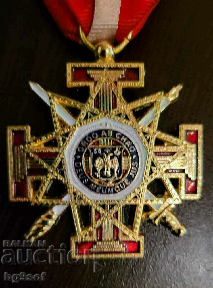 AWARDED MASONIC MEDAL BADGE 33rd Degree Masonic Badge with price 300.00 BGN | € 153.39 AWARDED MASONIC MEDAL BADGE 33rd Degree Masonic Badge with price 300.00 BGN | € 153.39